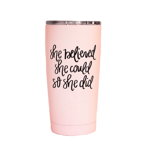 Sweet Water Decor Accessories, Kits She Believed She Could Metal Travel Mug