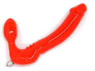 Tantus Women's Toys, Vibrating, Battery Powered, Dildo Feeldoe More - Red