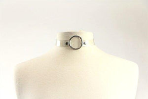 Touch of Fur Accessories, Collars Adjustable Clear PVC Collar with Metal O-Ring