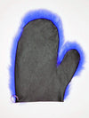 Touch of Fur Accessories/Mitts Black / Right Touch of Fur - Leather and Rabbit Fur Spanking Mitt