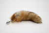 Touch of Fur Women's Toys, Men's Toys, Anal Red Fox Tail / Small Plug Touch of Fur - Fox Tail 16"-18" with Detachable Stainless Steel Plug