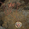 Trystology Apparel; Jewelry Buffalo Girls Mom Heart Rose Gold Necklace