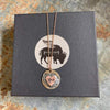 Trystology Apparel; Jewelry Buffalo Girls Mom Heart Rose Gold Necklace