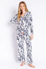 Trystology PJ Salvage Black Rose Pajama Set