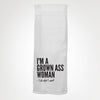 Twisted Wares Household I'm A Grown Ass Woman KITCHEN TOWEL