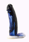 Vixen Creations Women's Toys, Non-Vibrating, Dildo, Silicone Black & Blue Vixen Creations - Bandit - 7.25x1.75